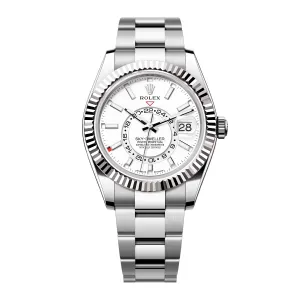 Rolex Sky-Dweller 336934 White Dial Mens Watch Box Papers