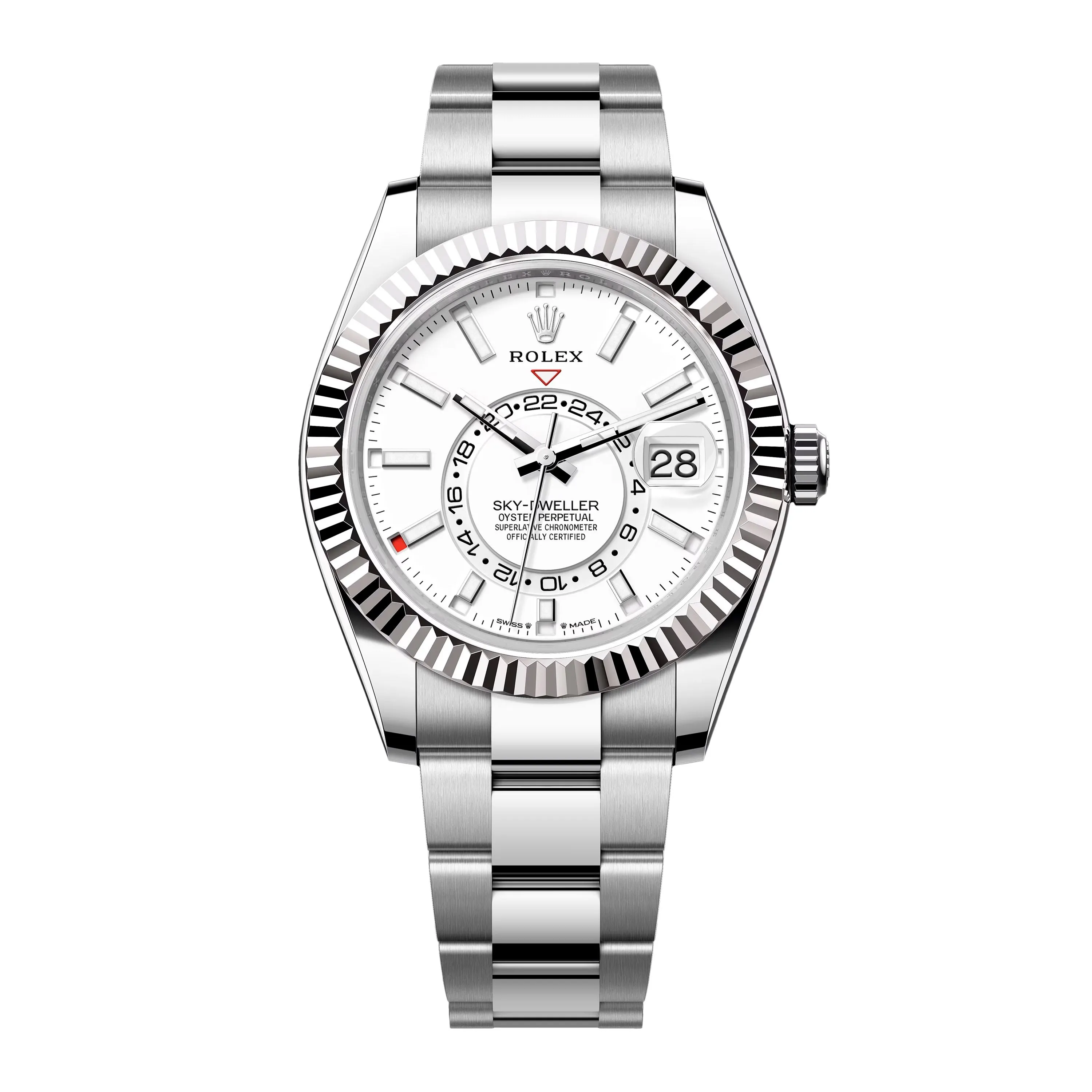 Rolex Sky-Dweller 336934 White Dial Mens Watch Box Papers