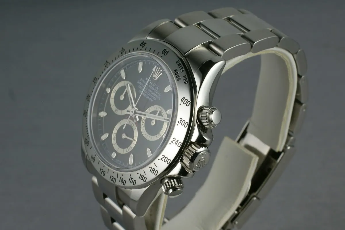 Rolex SS Daytona 116520 “black dial ”
