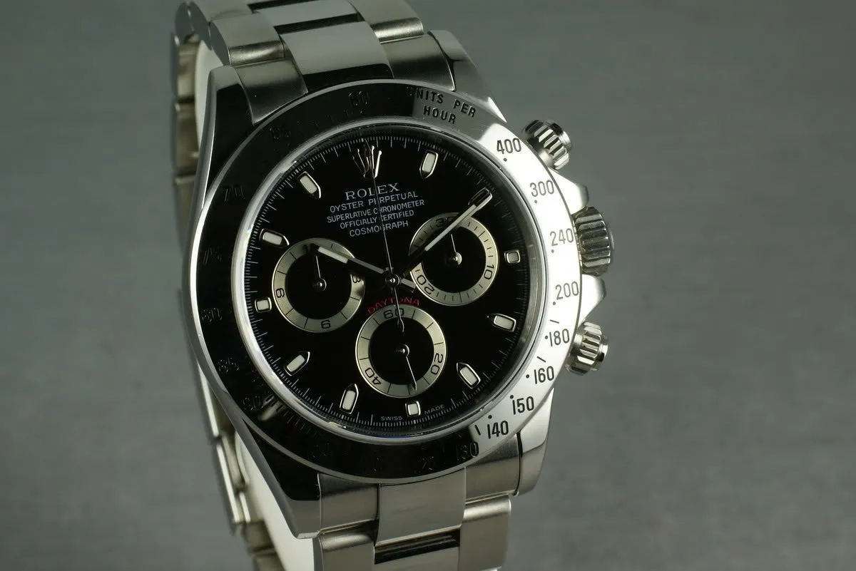 Rolex SS Daytona 116520 “black dial ”