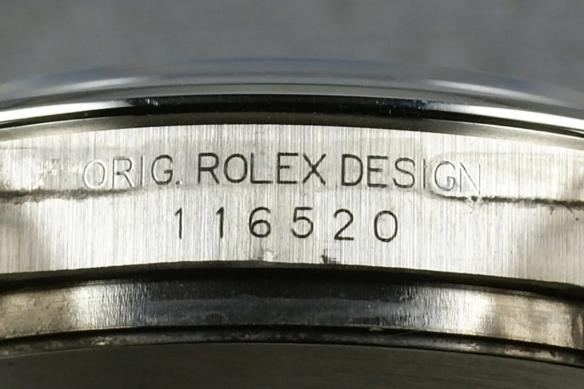 Rolex SS Daytona 116520 “black dial ”