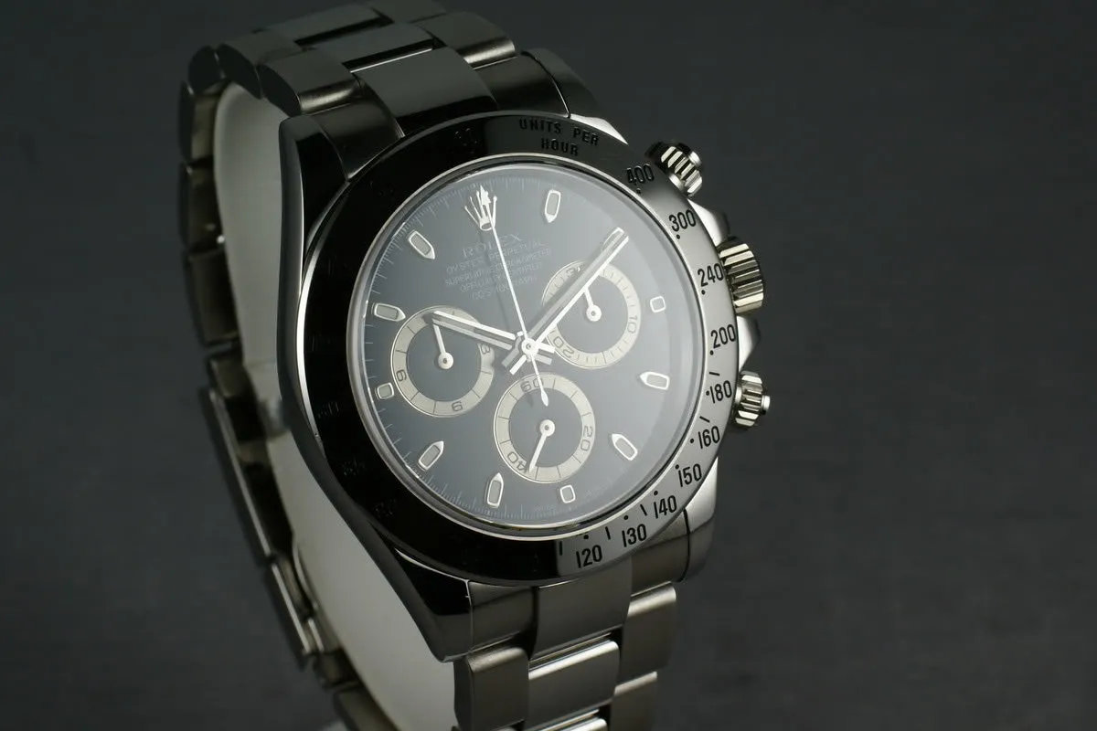 Rolex SS Daytona 116520 “black dial ”