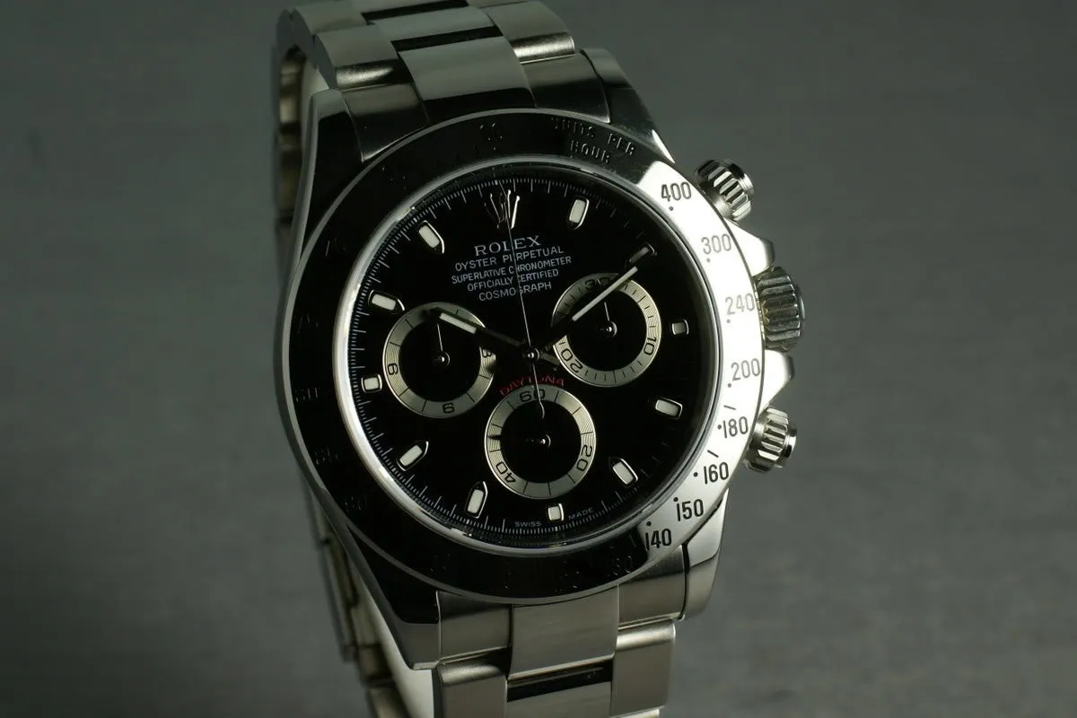 Rolex SS Daytona 116520 “black dial ”