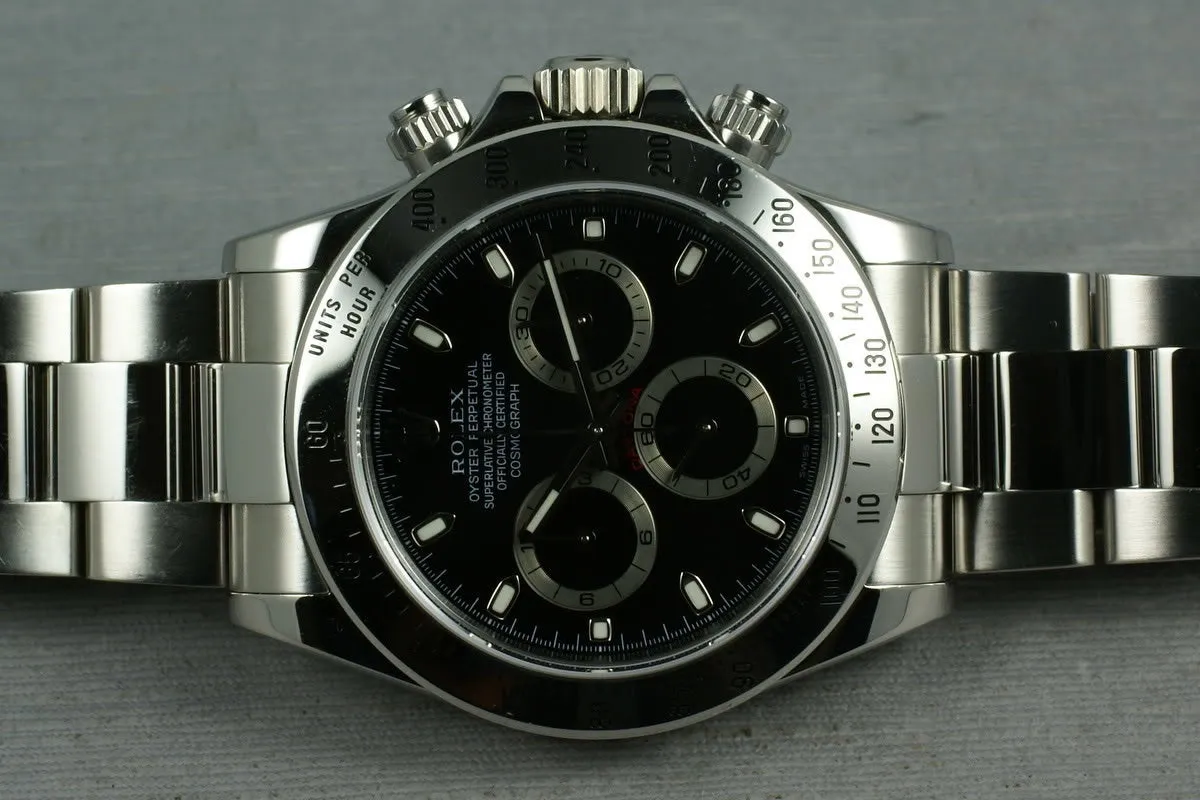 Rolex SS Daytona 116520 “black dial ”