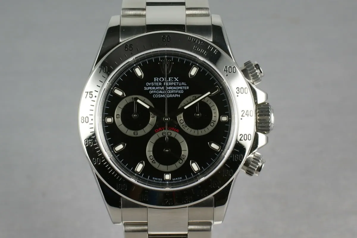 Rolex SS Daytona 116520 “black dial ”