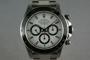 Rolex SS Zenith Daytona 16520 Box and Papers and RSC service papers