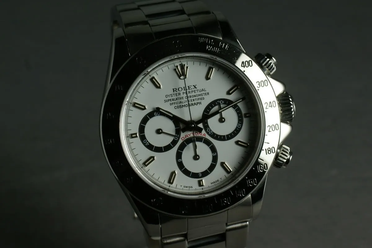 Rolex SS Zenith Daytona 16520 inverted 6 dial