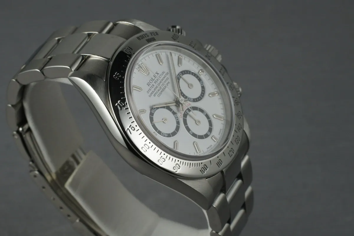 Rolex SS Zenith Daytona Ref: 16520 Box and Papers