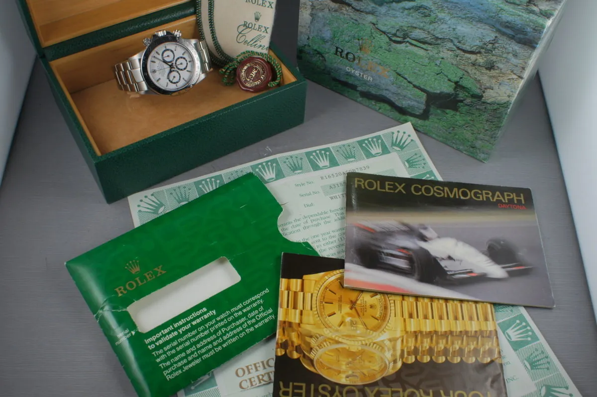 Rolex SS Zenith Daytona Ref: 16520 Box and Papers