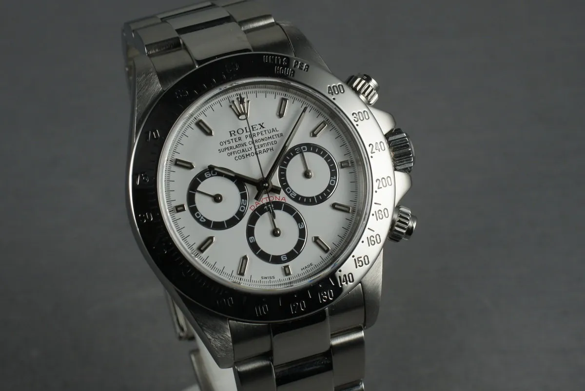 Rolex SS Zenith Daytona Ref: 16520 Box and Papers