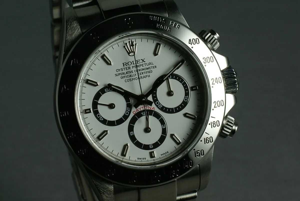 Rolex SS Zenith Daytona Ref: 16520 “white dial ”
