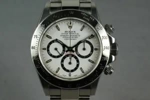 Rolex SS Zenith Daytona Ref: 16520 “white dial ”