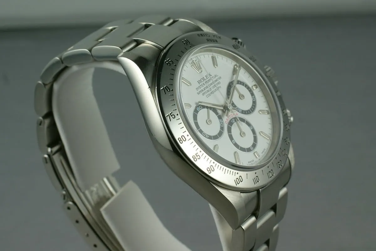 Rolex SS Zenith Daytona Ref: 16520 “white dial ”