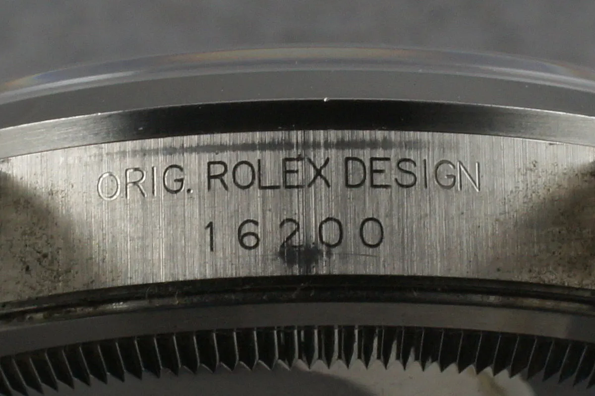 Rolex Stainless Steel Datejust  16200 White Roman Dial