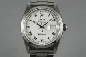 Rolex Stainless Steel Datejust 16200 with Box and Papers