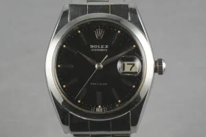 Rolex Steel Precision Oyster Date 6694 with gilt print