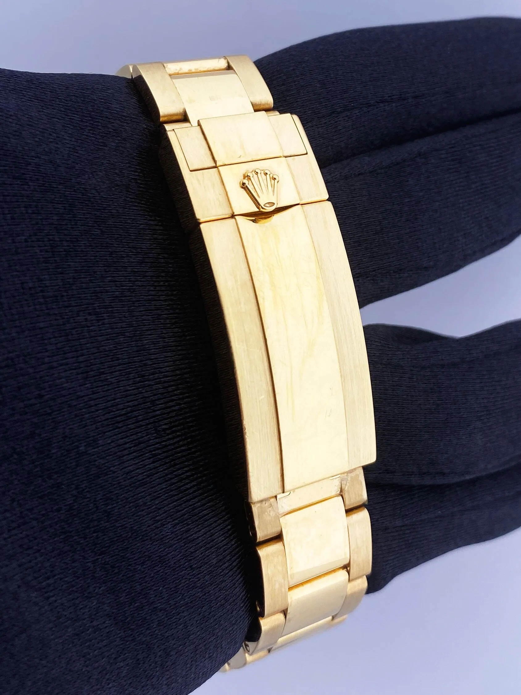 Rolex Submariner 116618LB Blue Dial 18K Yellow Gold Mens Watch Box & Papers