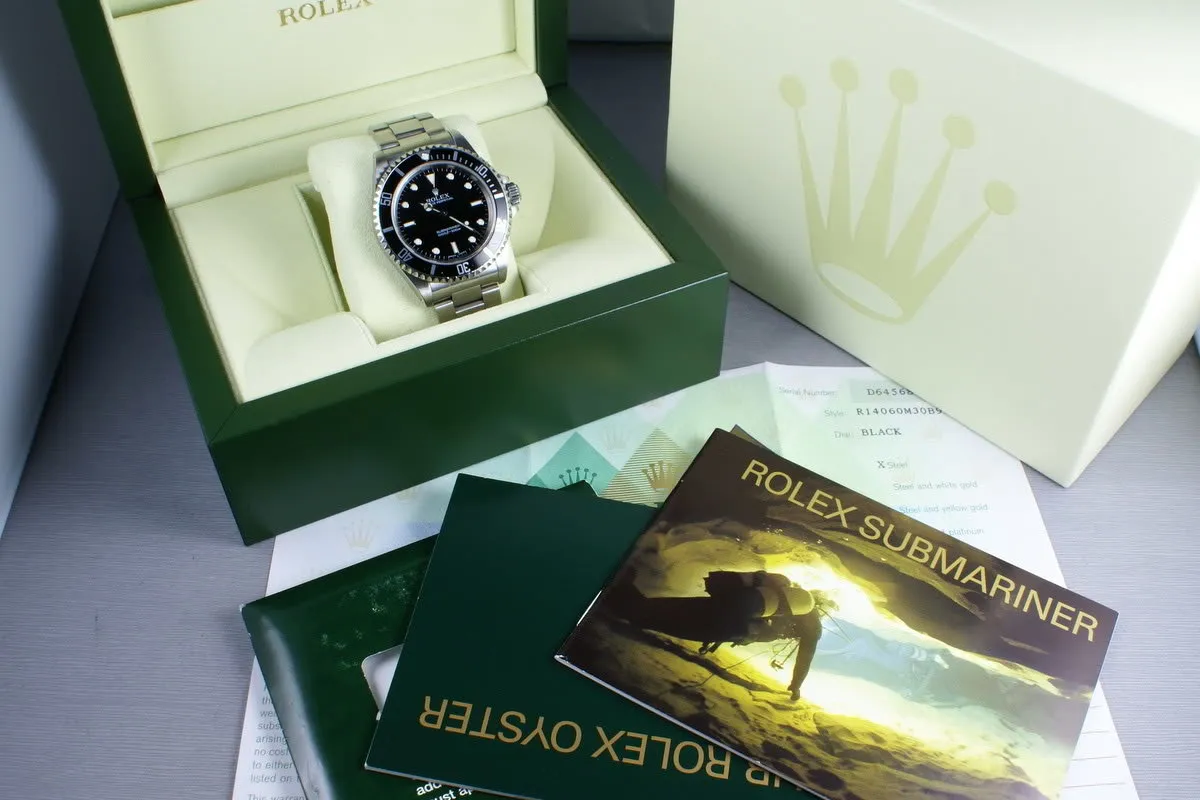 Rolex Submariner 14060 D serial with box and Papers