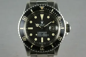 Rolex Submariner 1680 Mark 1 White Dial