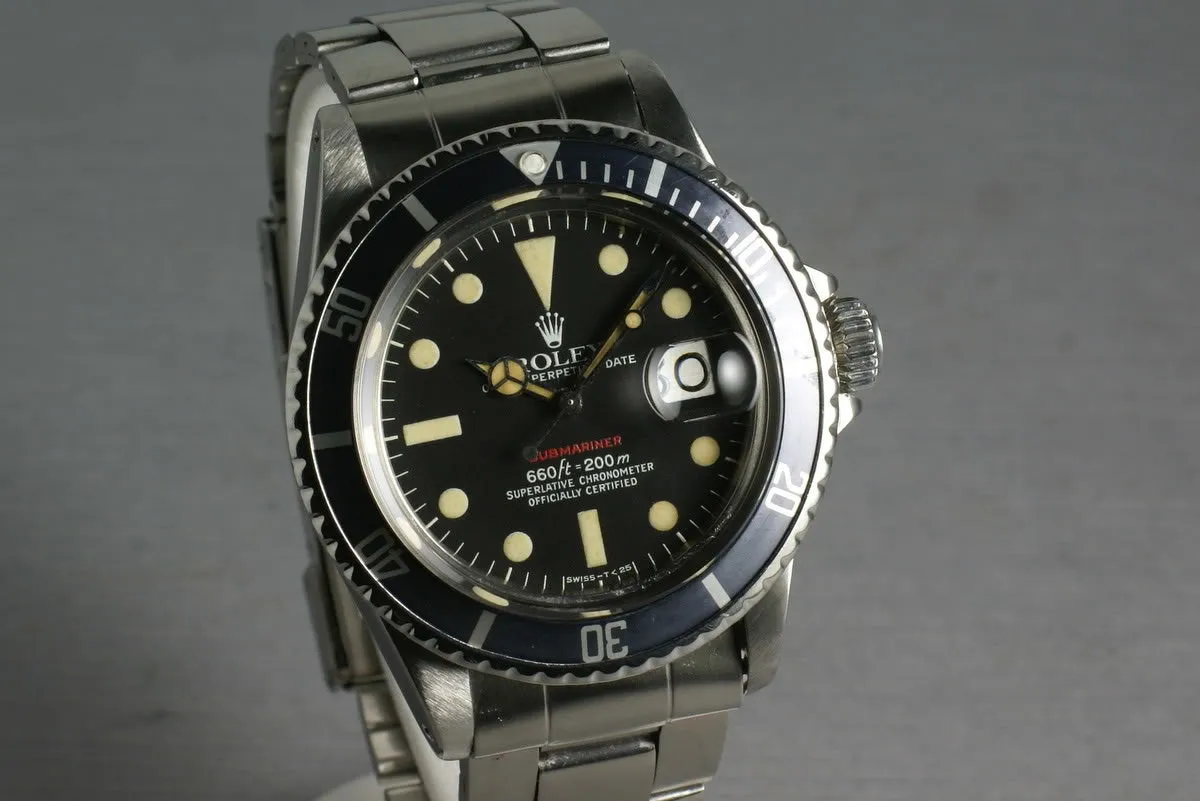 Rolex Submariner 1680 Red Sub