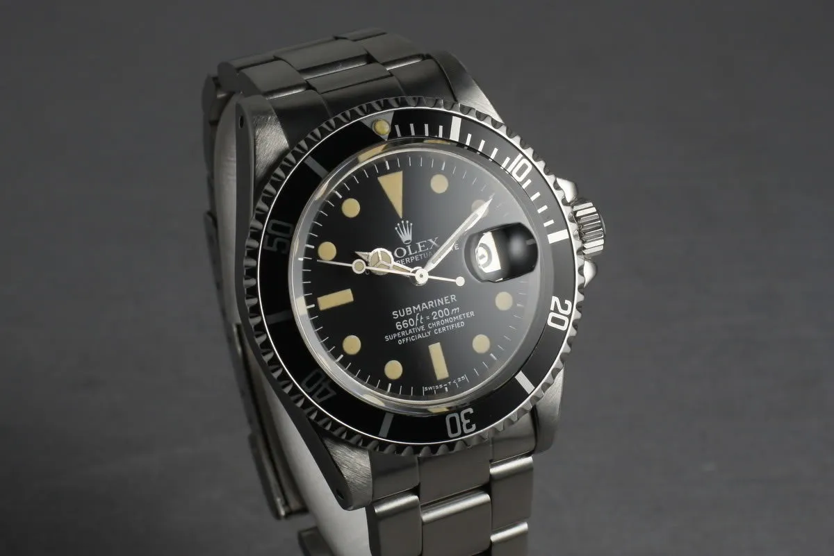Rolex Submariner 1680 with creamy dial and RSC Service
