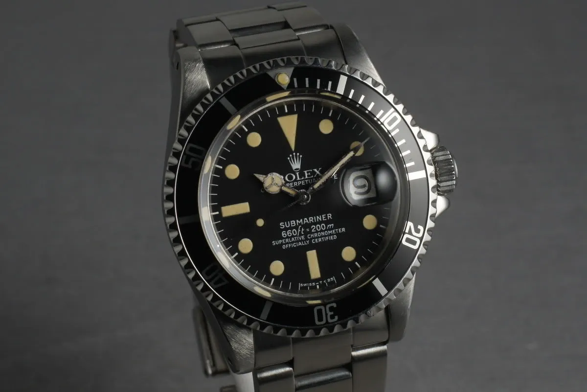 Rolex Submariner 1680 with creamy dial and RSC Service
