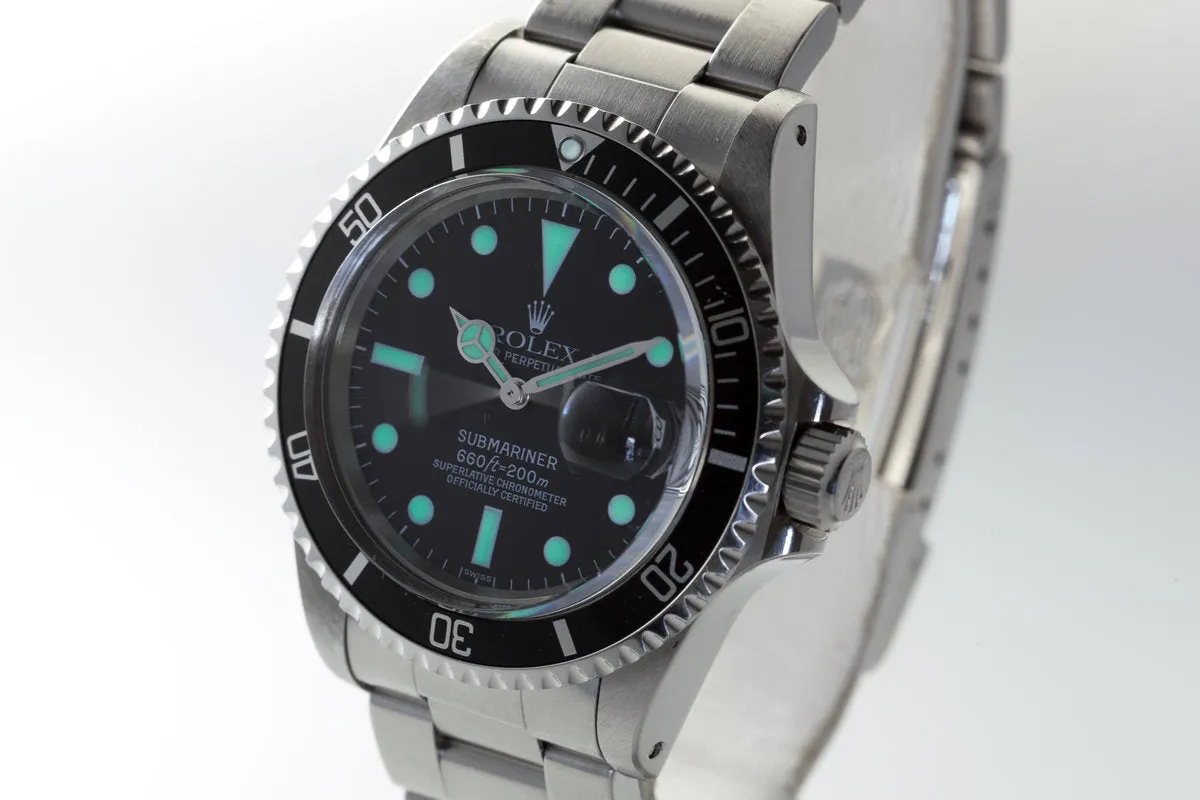Rolex Submariner 1680 with Service Dial and Service Case