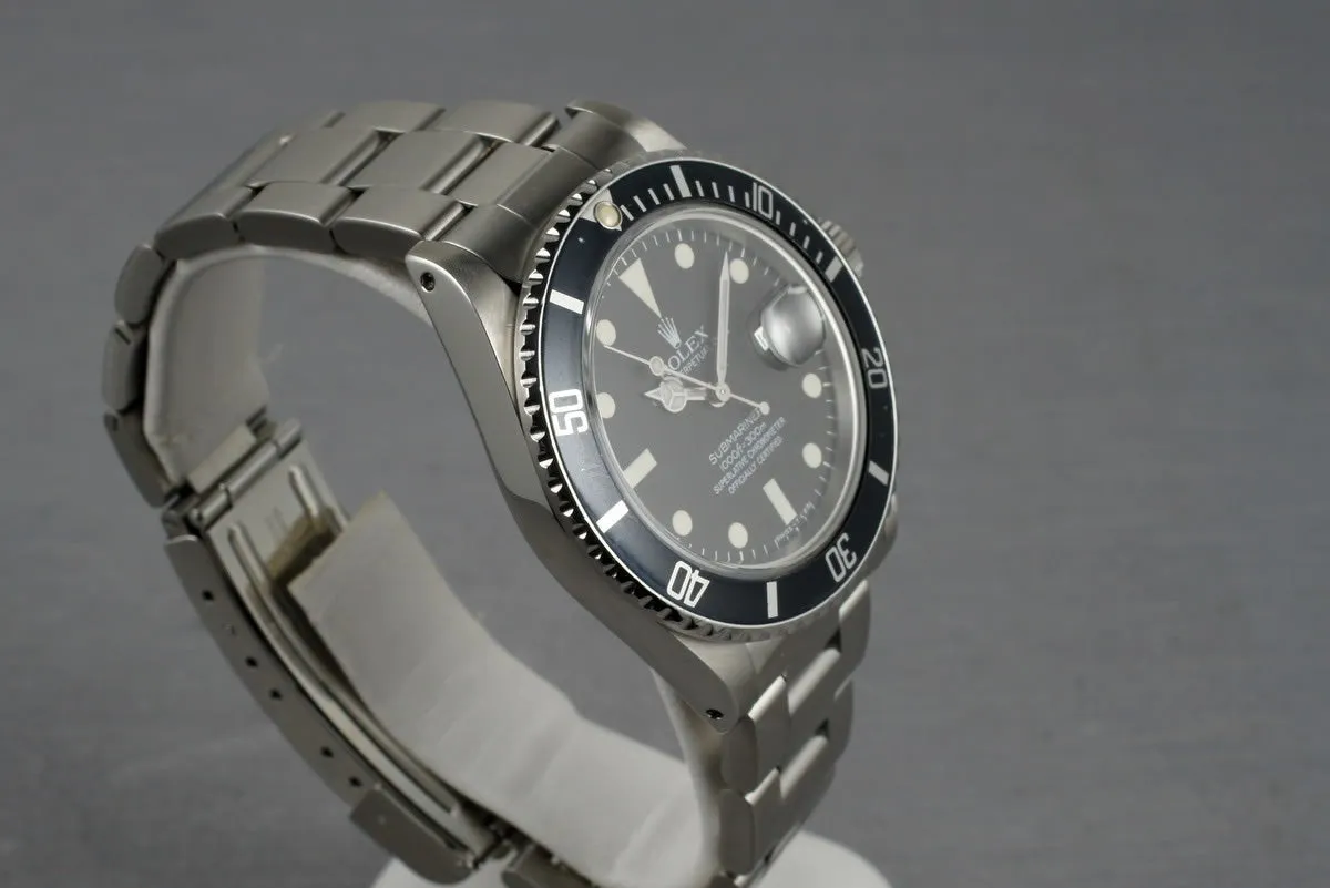 Rolex Submariner 16800 Matte Dial