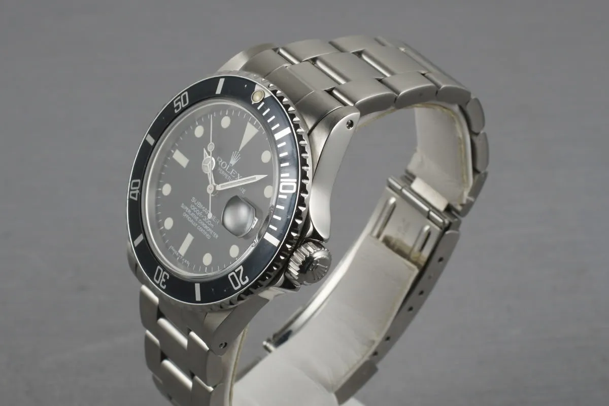 Rolex Submariner 16800 Matte Dial