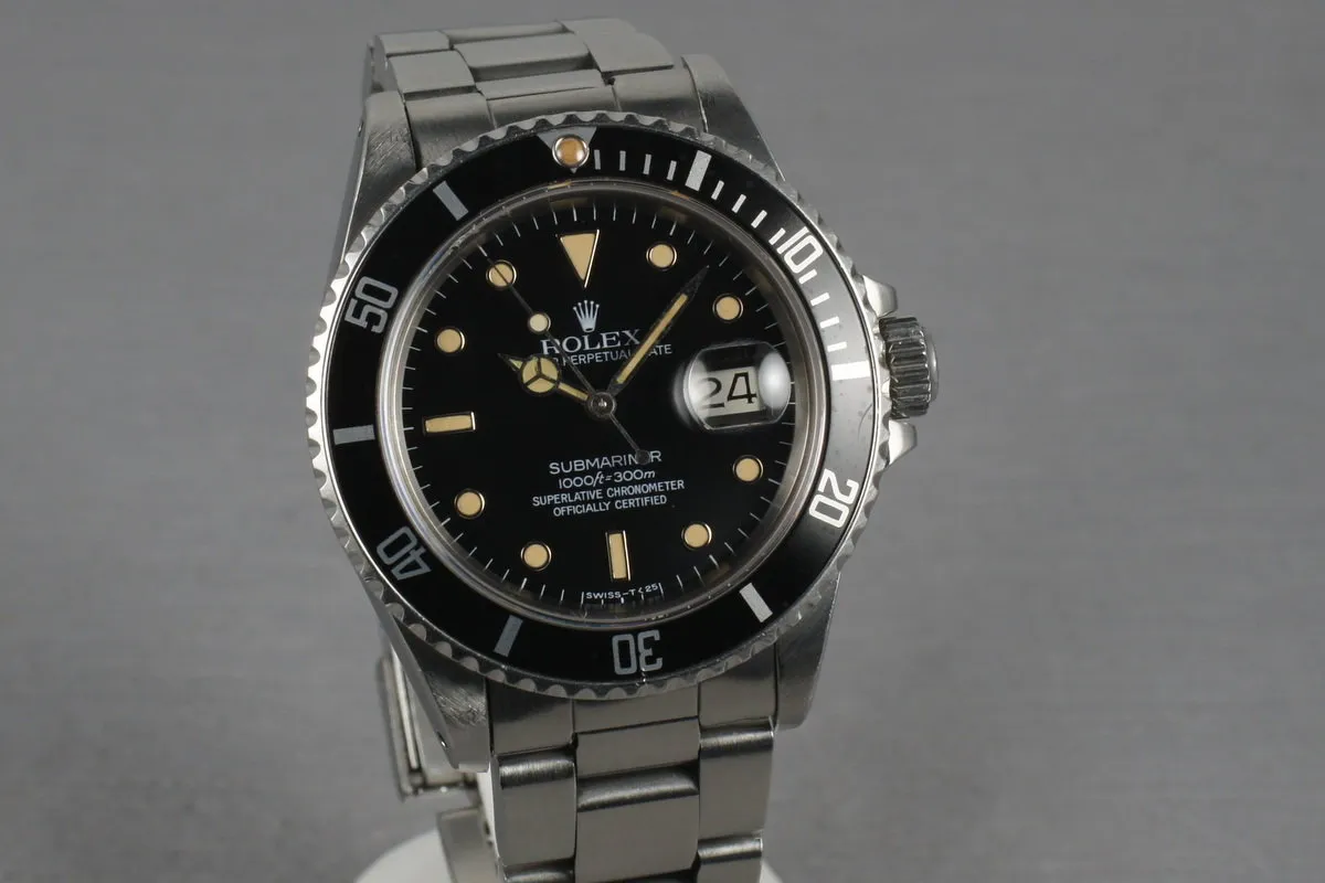 Rolex Submariner 16800 with Creamy WG surround Dial