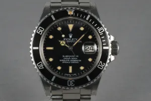 Rolex Submariner 16800 with Creamy WG surround Dial