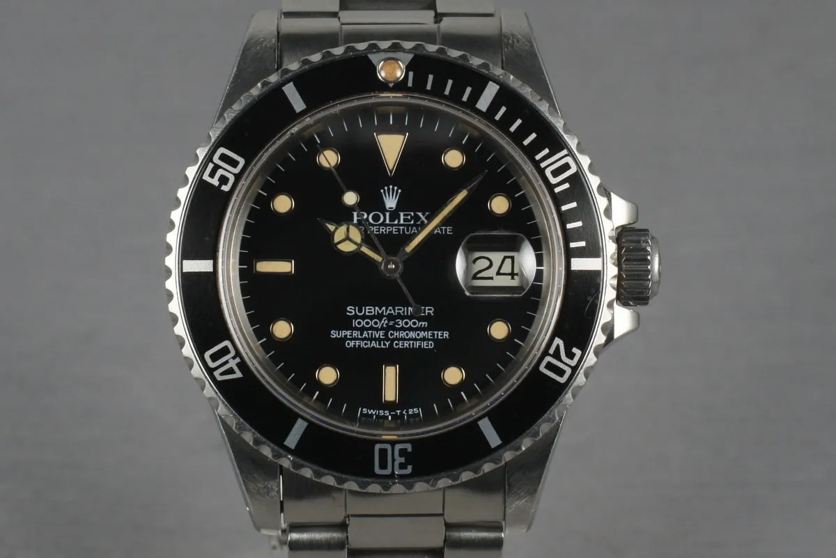 Rolex Submariner 16800 with Creamy WG surround Dial