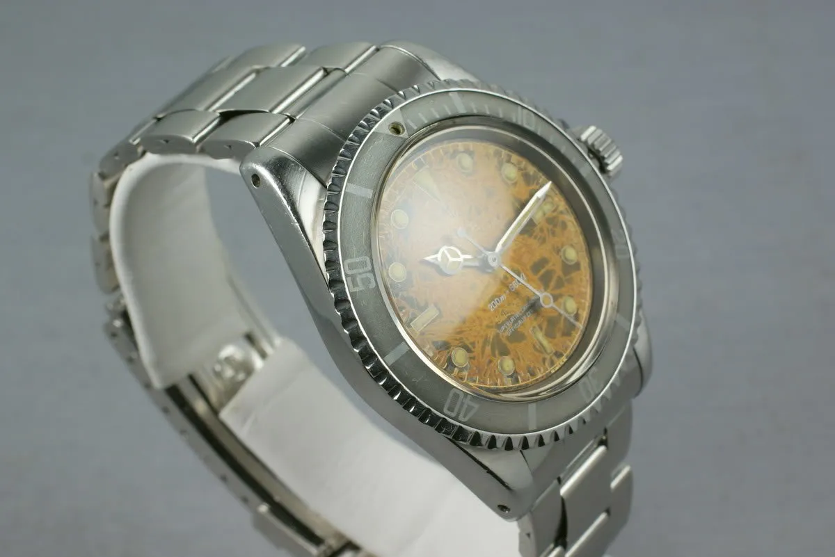 Rolex Submariner 5512 4 line gilt chapter ring PCG tropical and famous