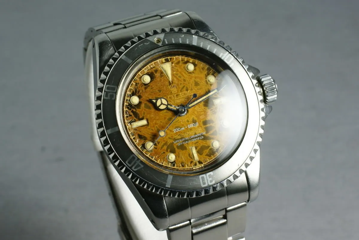 Rolex Submariner 5512 4 line gilt chapter ring PCG tropical and famous