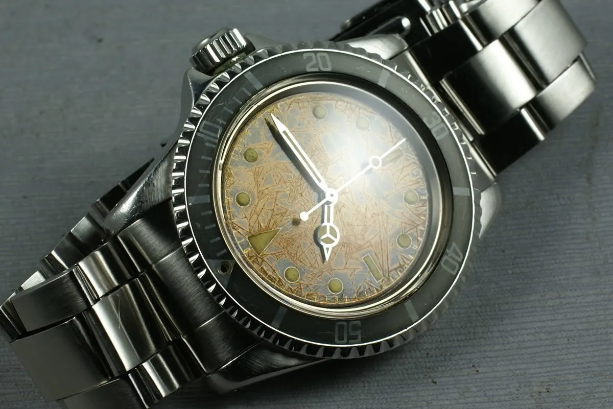 Rolex Submariner 5512 4 line gilt chapter ring PCG tropical and famous
