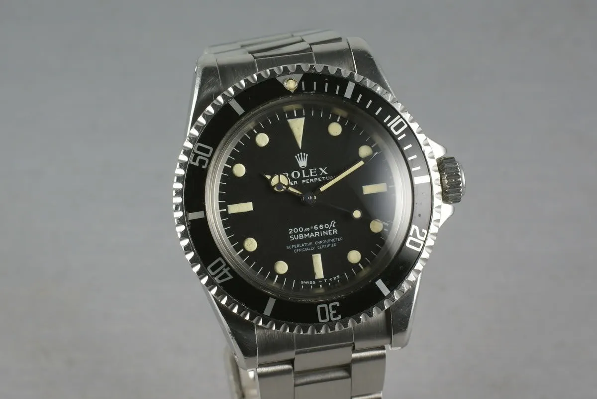 Rolex Submariner 5512 Unpolished Case