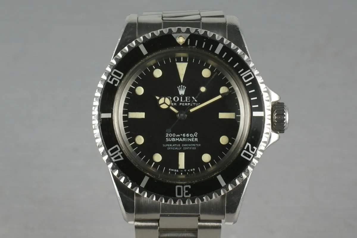 Rolex Submariner 5512 Unpolished Case