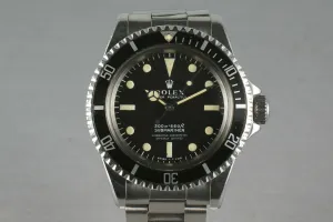 Rolex Submariner 5512 Unpolished Case
