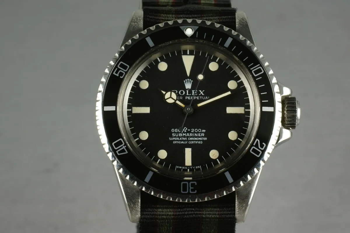 Rolex Submariner 5512 with Box, Papers, tags, etc.