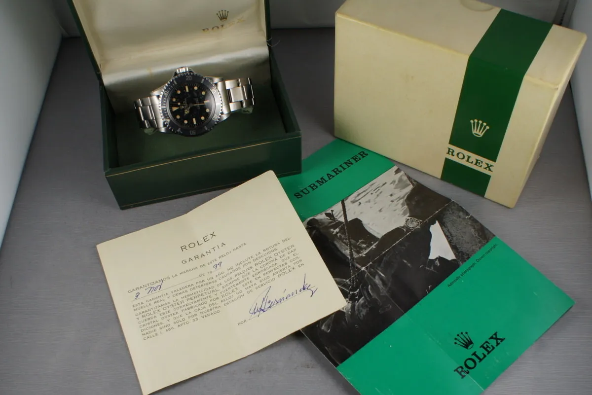 Rolex Submariner 5513 Early PCG SWISS Underline Dial with Cuban RSC
