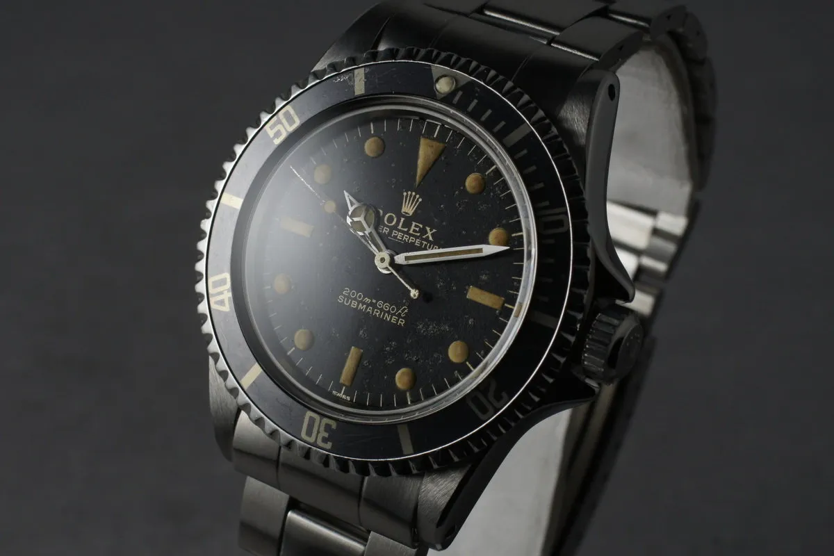 Rolex Submariner 5513 Early PCG SWISS Underline Dial with Cuban RSC