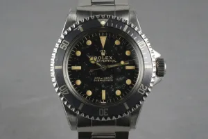 Rolex Submariner 5513 Early PCG SWISS Underline Dial with Cuban RSC