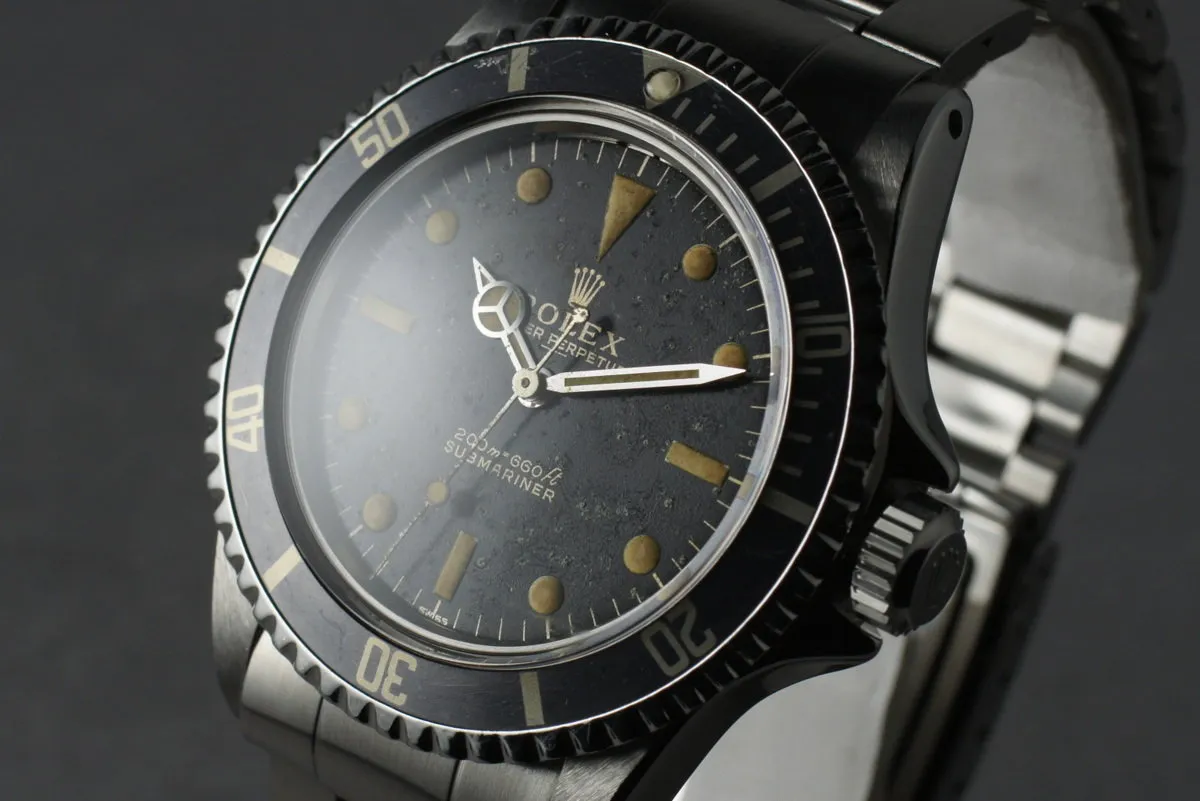 Rolex Submariner 5513 Early PCG SWISS Underline Dial with Cuban RSC