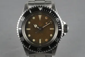 Rolex Submariner 5513 Gilt Tropical Brown