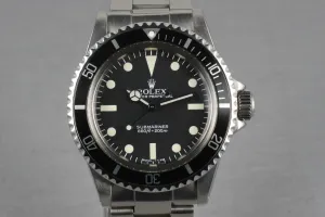 Rolex Submariner  5513 Mark V maxi Dial