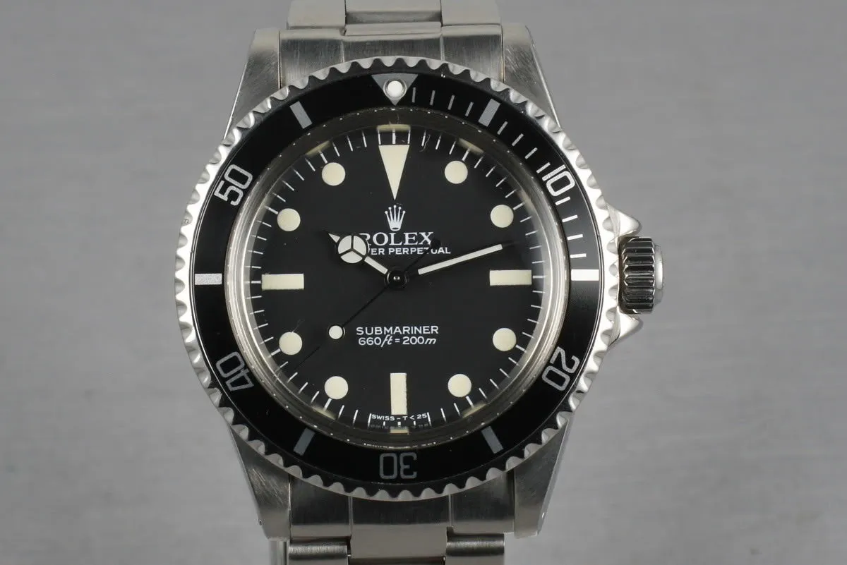 Rolex Submariner  5513 Mark V maxi Dial