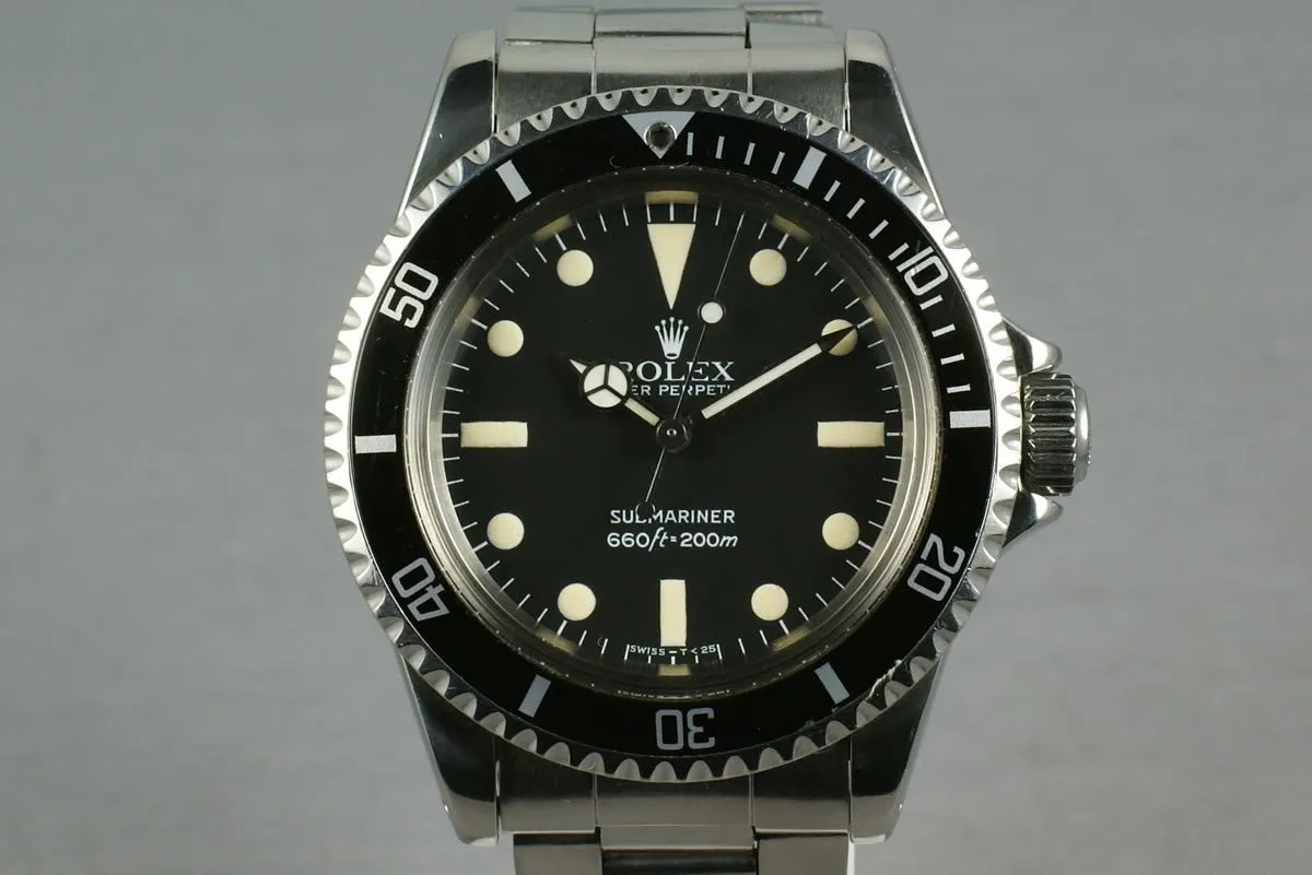 Rolex Submariner 5513 Maxi Mark 4