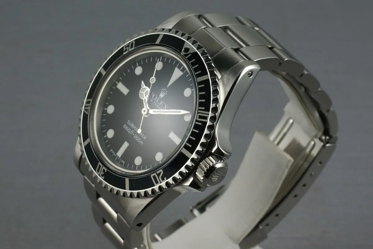 Rolex Submariner 5513 Maxi Mark V with Box and Papers