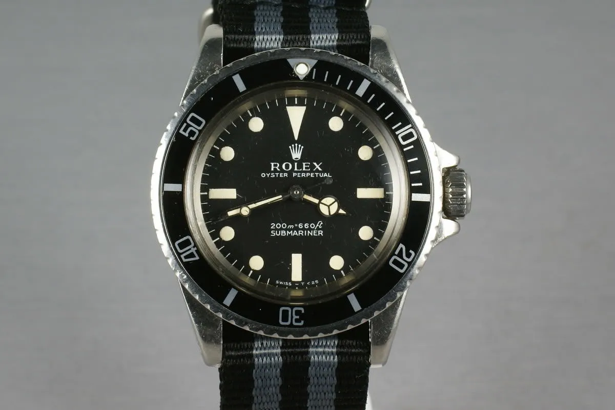 Rolex Submariner 5513  meters first