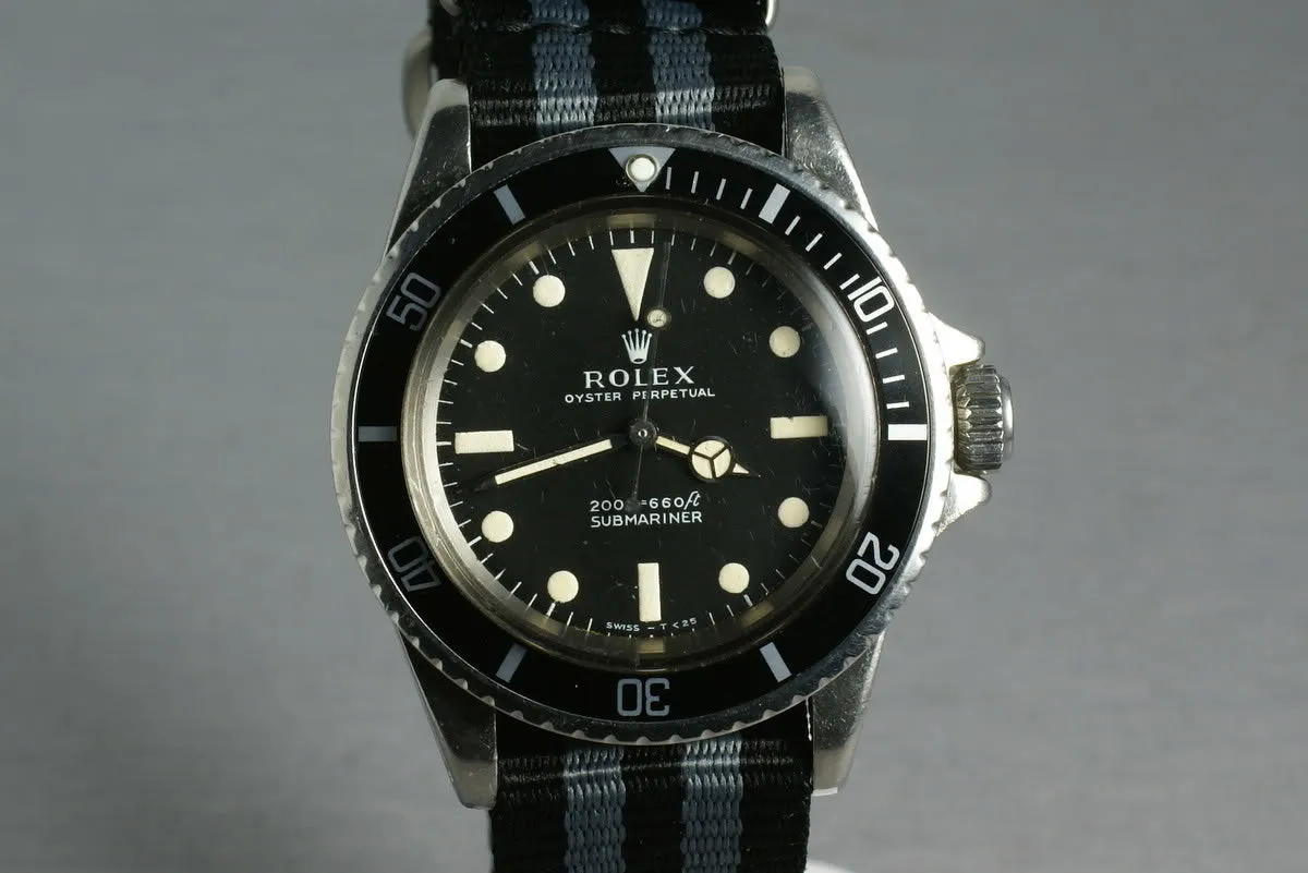 Rolex Submariner 5513  meters first